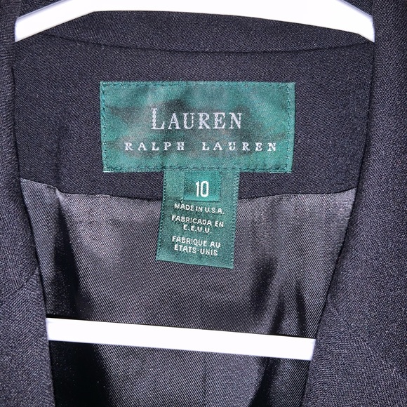 Ralph Lauren 100% Pure New Wool Blazer Navy Blue - Picture 3 of 8